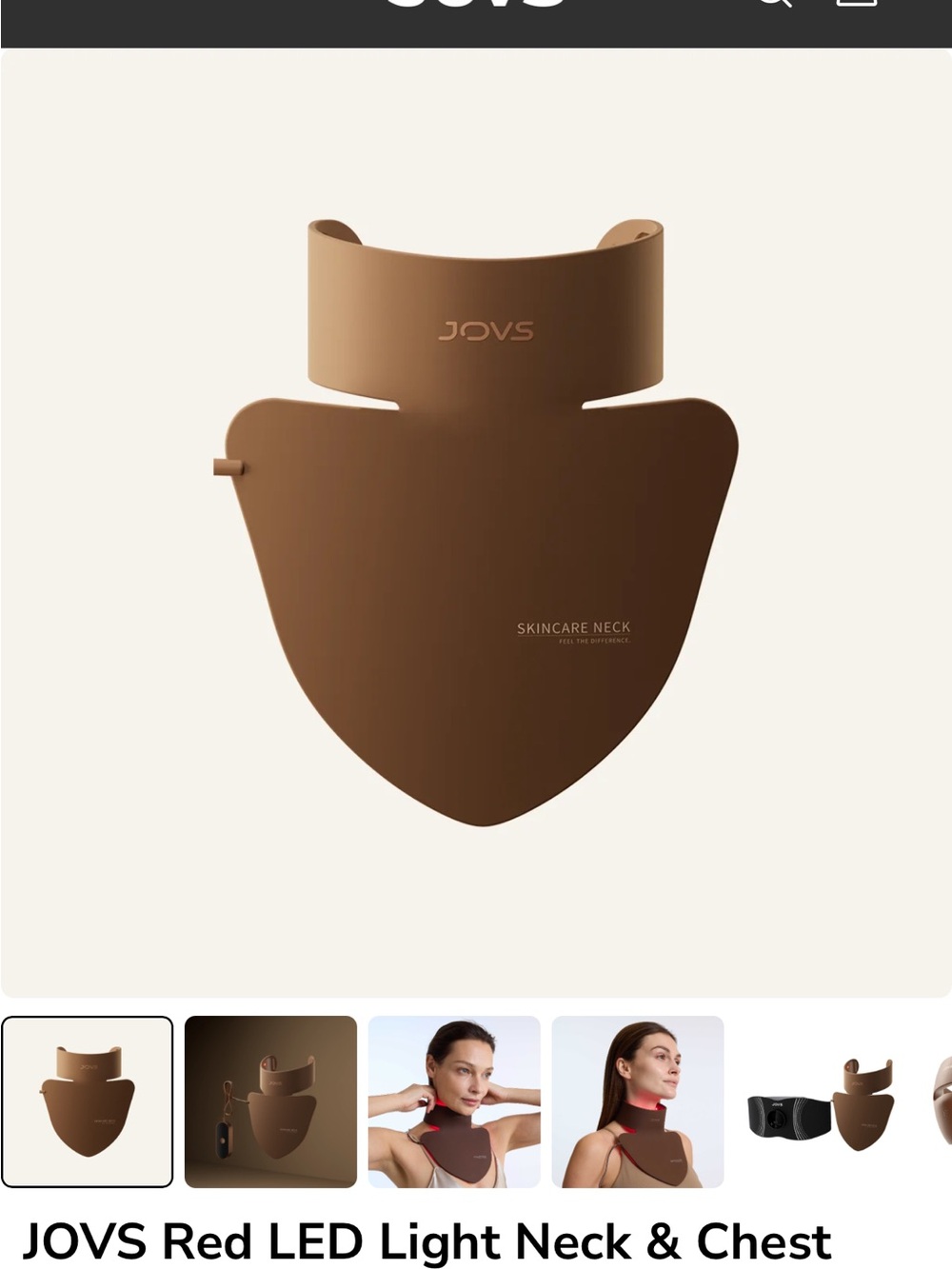 Brown LED Neck & Chest Skincare Device